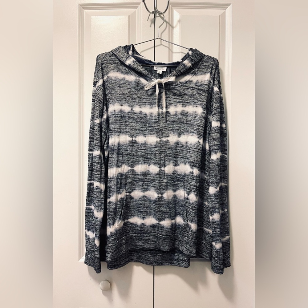 Market & Spruce Perine Pocket Hooded Knit Top Women's XL Stitch Fix